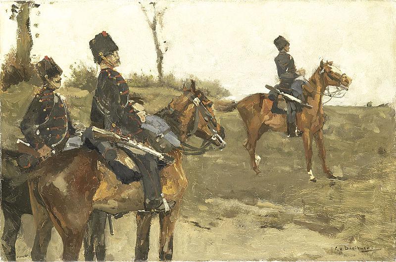George Hendrik Breitner Hussars Germany oil painting art